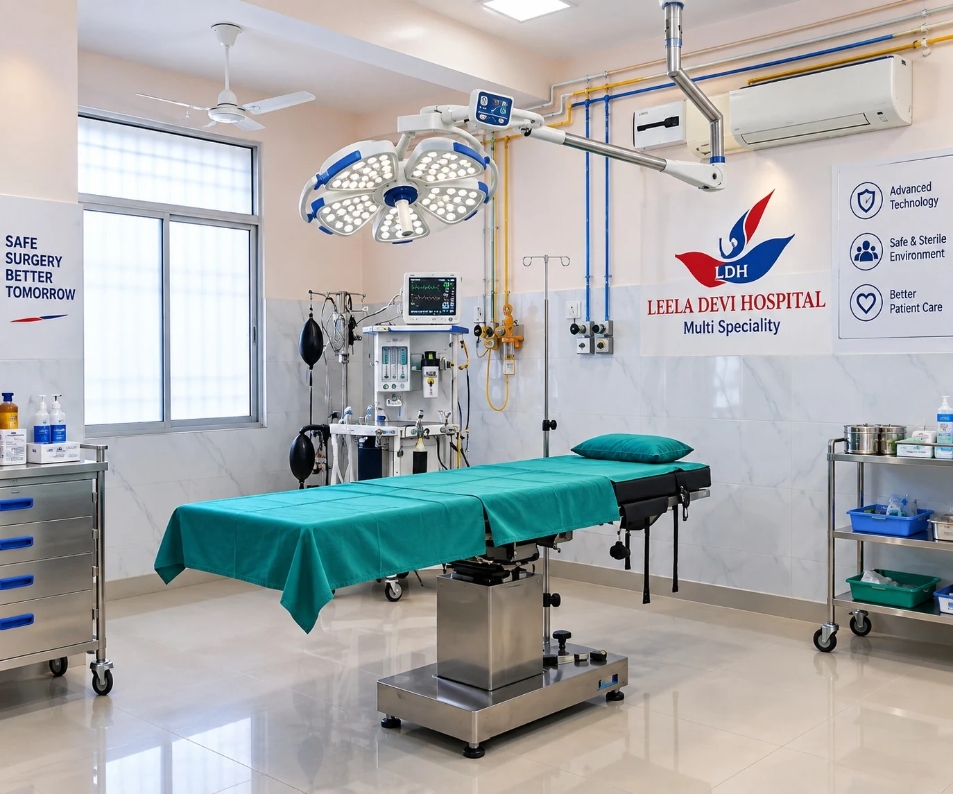 Operation Theatre at Leela Devi Hospital
