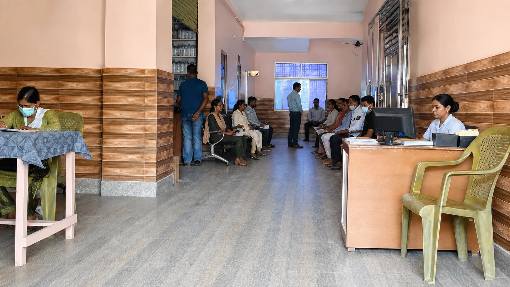 Reception and waiting area